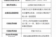 山西银行被罚90万元：因关联方认定不准确导致重大关联交易未经董事会批准等违法违规行为
