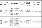 中国银行钦州分行被罚51.11万元：提供虚假的或隐瞒重要事实的统计资料 未按规定履行客户身份识别义务