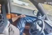 男子高速躺着开车，口喊“遥遥领先” 网友称余承东误人子弟
