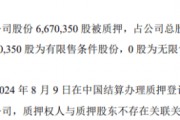 峰华卓立股东屈志质押667.04万股 2023年公司净利334.42万