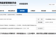 监管出手！和信所及两名会计师被出具警示函