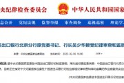 中国进出口银行北京分行原党委书记、行长吴少华被查