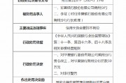 华夏银行朔州分行被罚30万元：因信用卡资金管控不到位