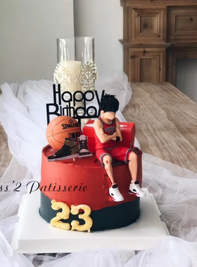 男士蛋糕球赛(生日蛋糕男生篮球)